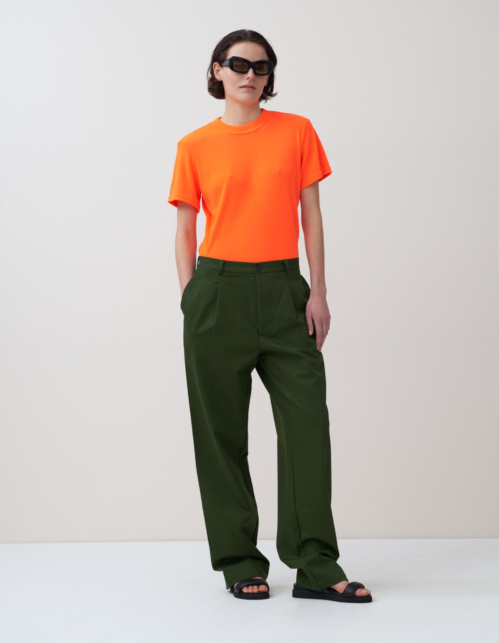 Rika Studios Mia Tee Neon Orange Hooper Pants
