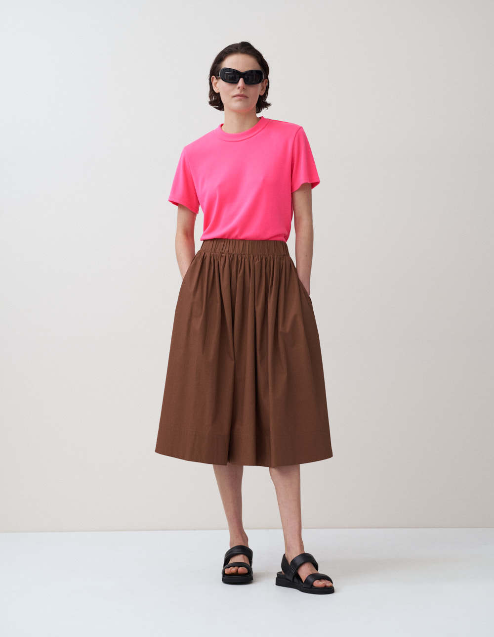 Rika Studios Mia Tee Neon Pink Ophelia Skirt